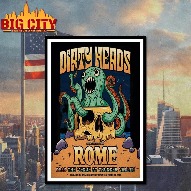 Dirty Heads Placer County California Poster Shirt