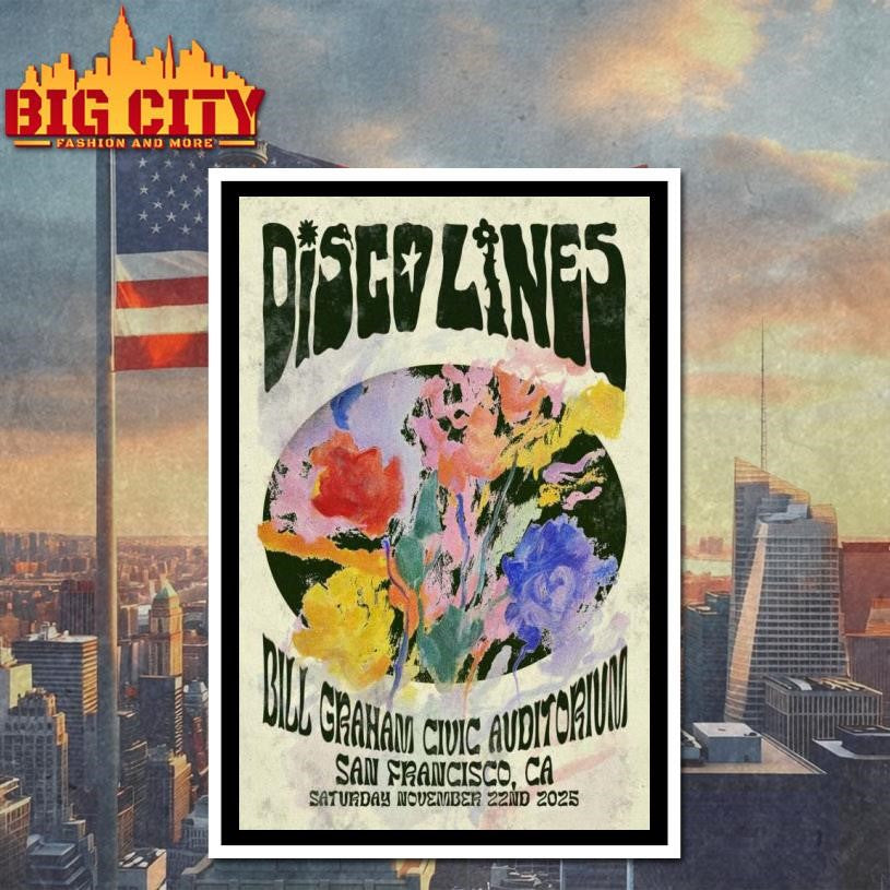 Disco Lines Nov 22, 2025 San Francisco, CA Poster Shirt