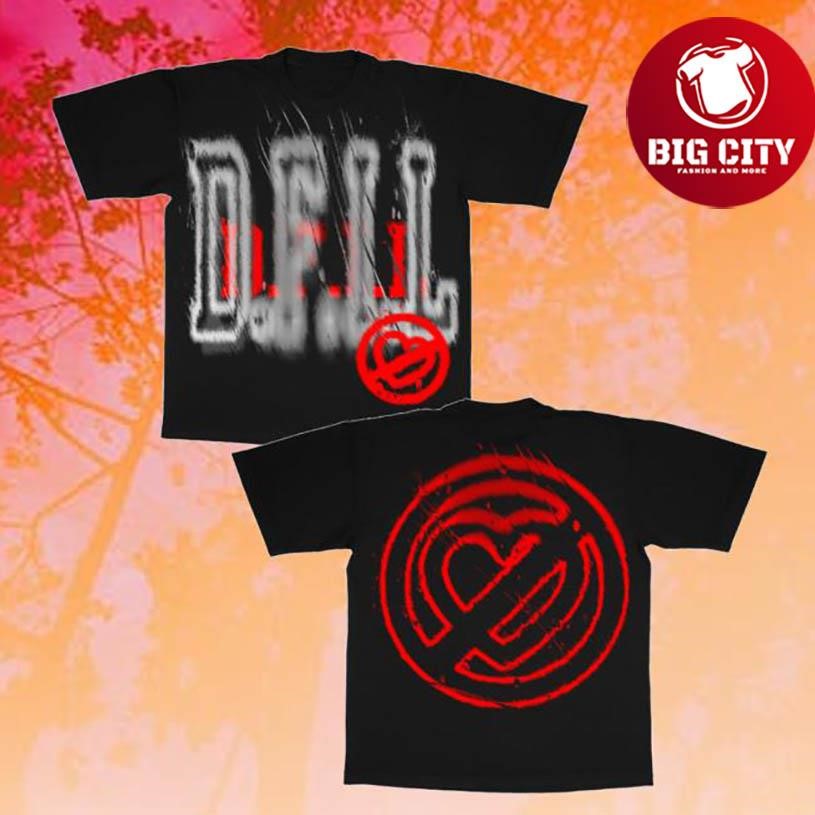 Don’t Fall In Love Fest Dfil Black Ss Two Sided Shirt