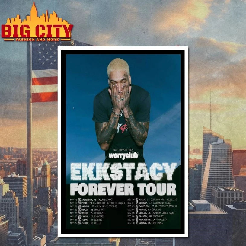 Ekkstacy Tour Nov & Dec 2025 Poster shirt