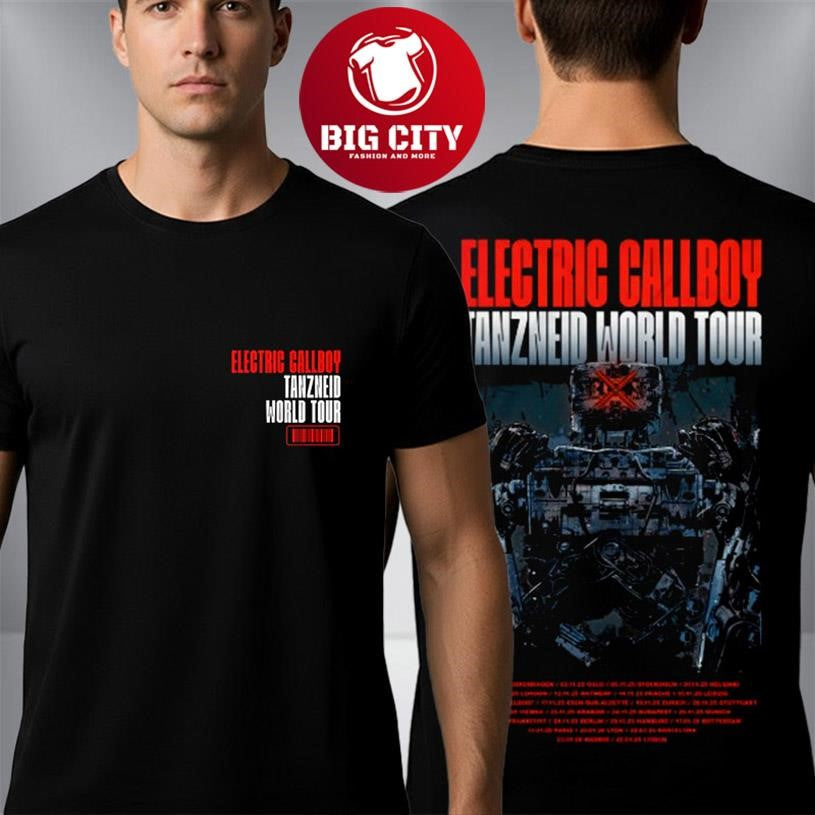 Electric Callboy TANZNEID World Tour 25 26 Robot Two Sided Shirt