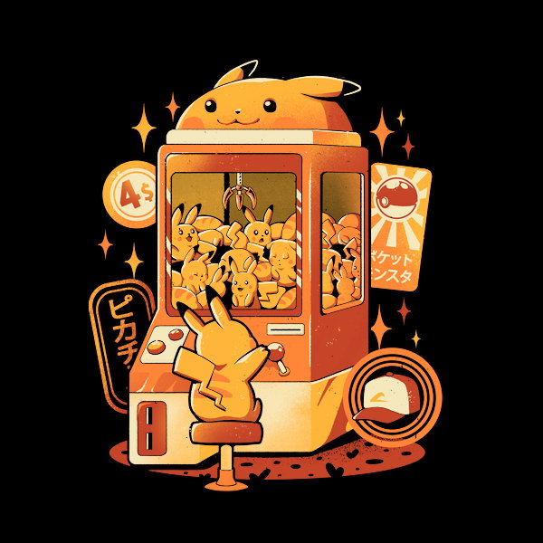 Electric Claw Machine Cute Anime Arcade Gamer Thunder Rat Gift