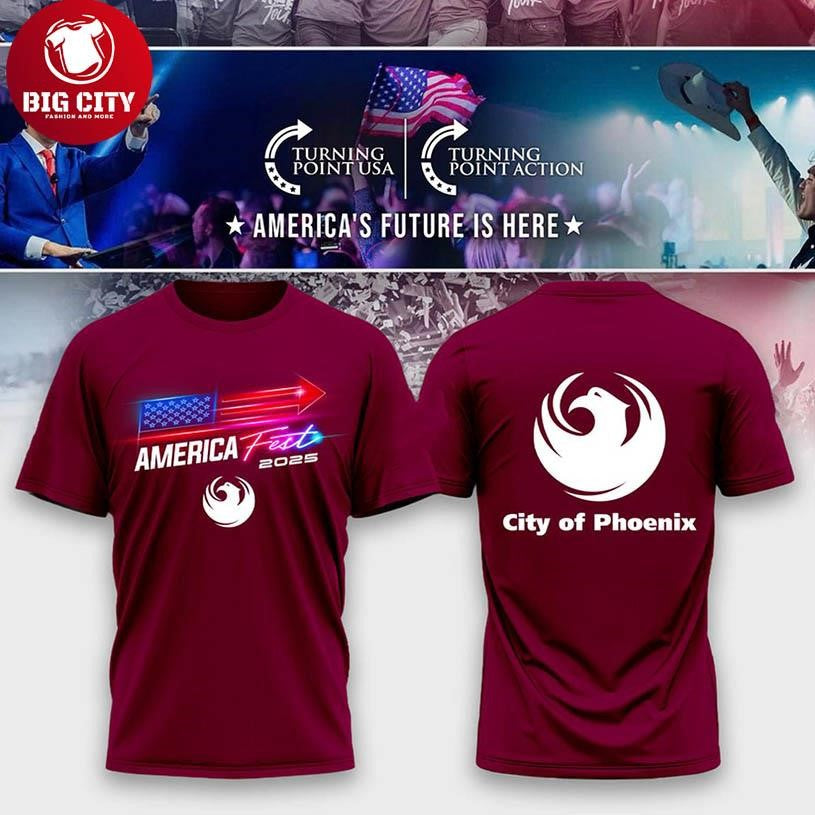 Elon Phoenix Turning Point USA Charlie Kirk American Fest 2025 Two Sided Shirt