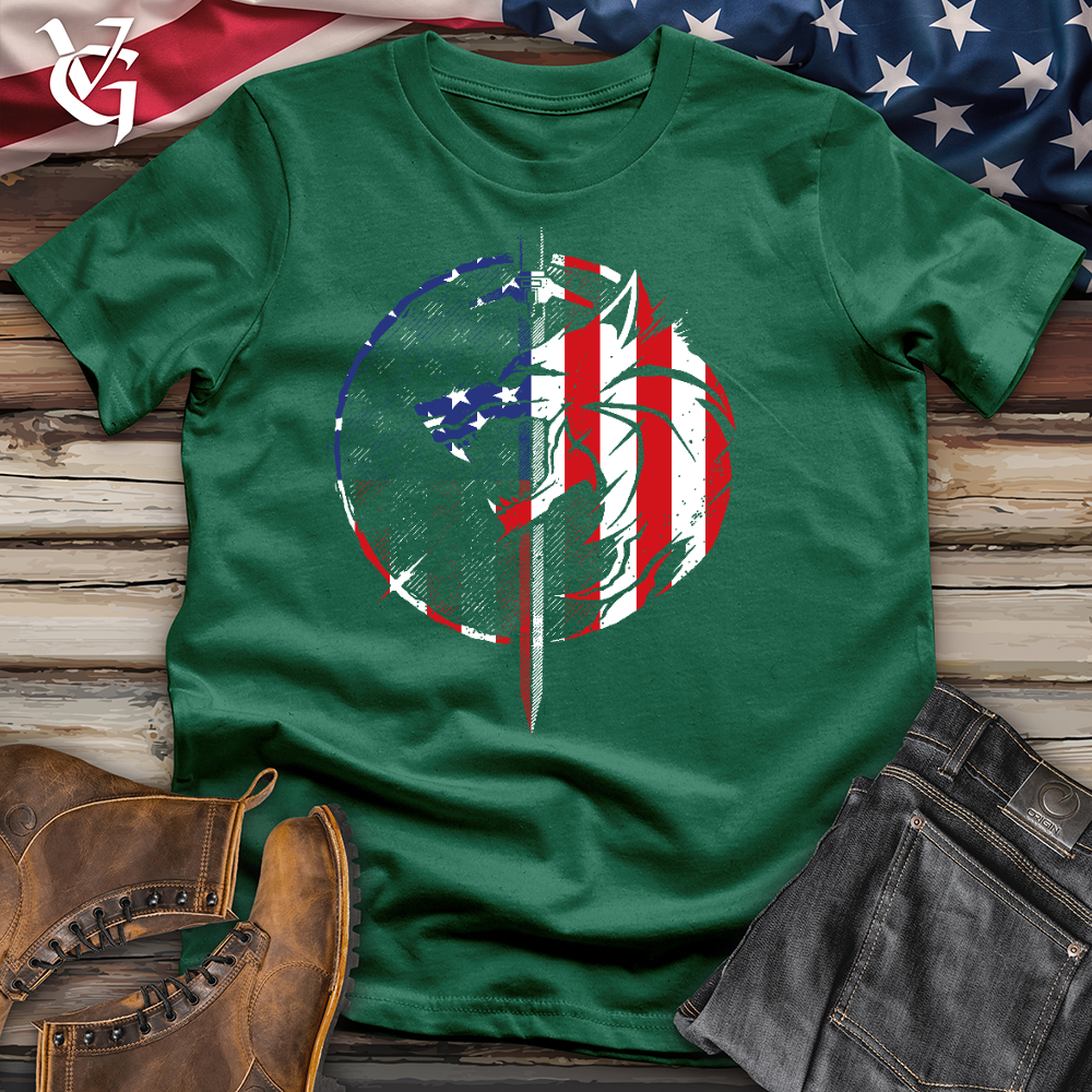 American Sword and Wolf Cotton Tee