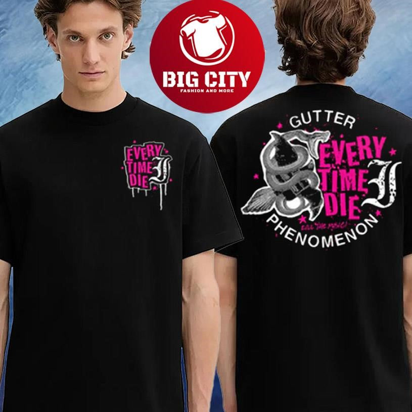 Every Time I Die Etid Merch Kill the Music Two Sided Shirt