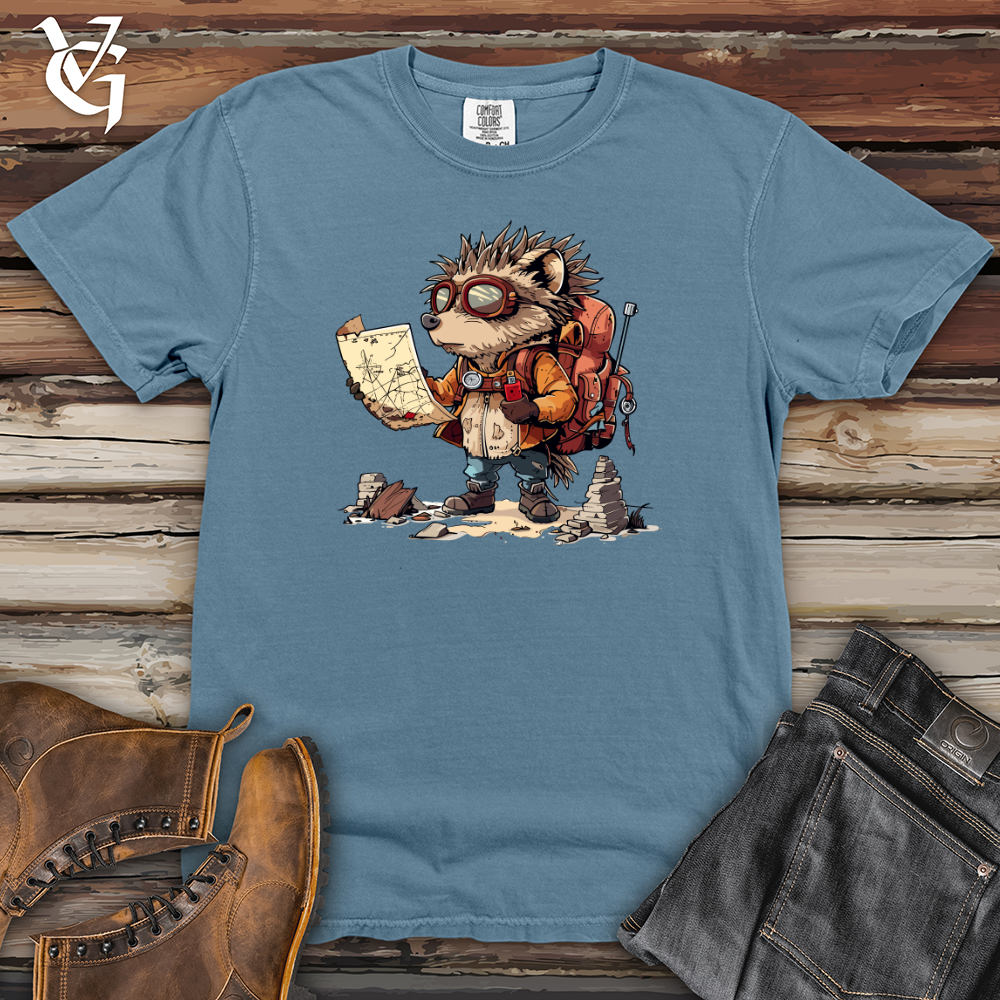 Hedgehog Explorer Quest Heavy Cotton Comfort Colors Tee Style001