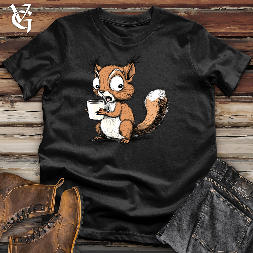 Over Caffeinated Squirrel Softstyle Tee