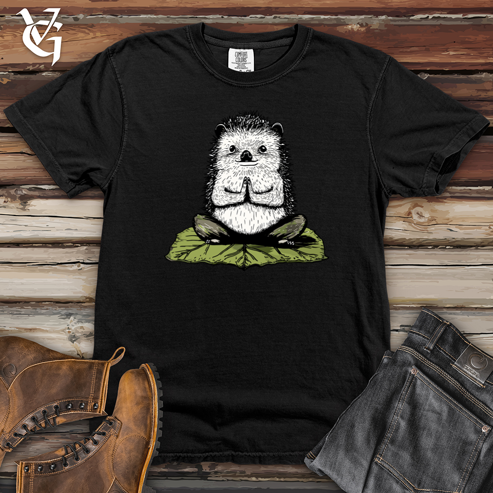 Hedgehog Lotus Pose Heavy Cotton Comfort Colors Tee