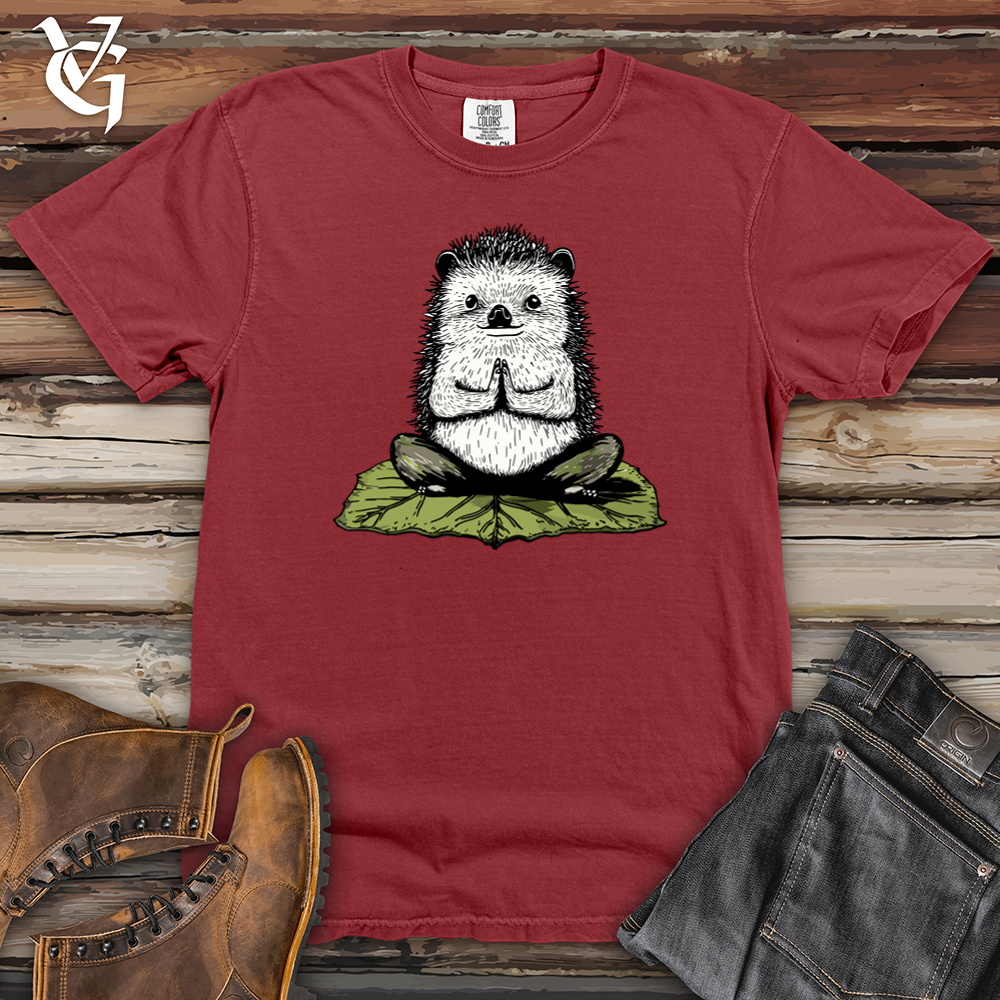 Hedgehog Lotus Pose Heavy Cotton Comfort Colors Tee