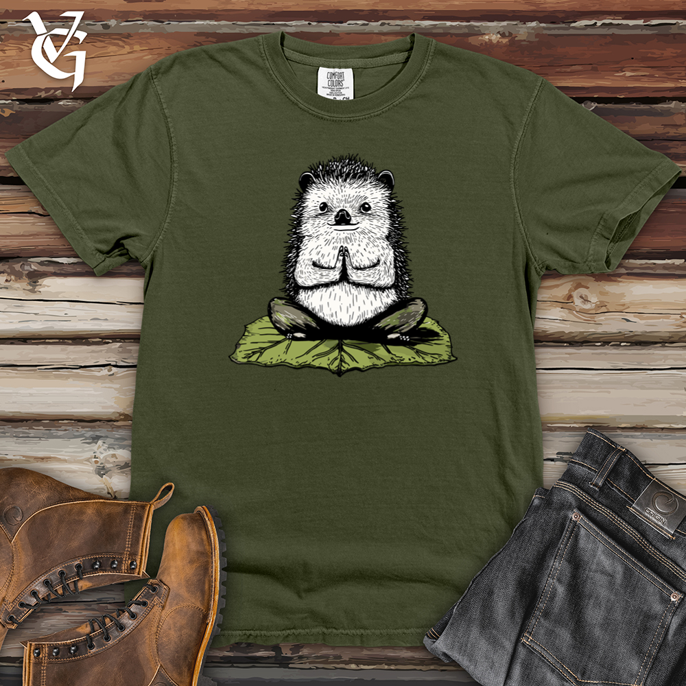 Hedgehog Lotus Pose Heavy Cotton Comfort Colors Tee