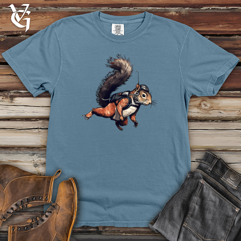 Skydiving Squirrel Heavy Cotton Comfort Colors Tee Style001