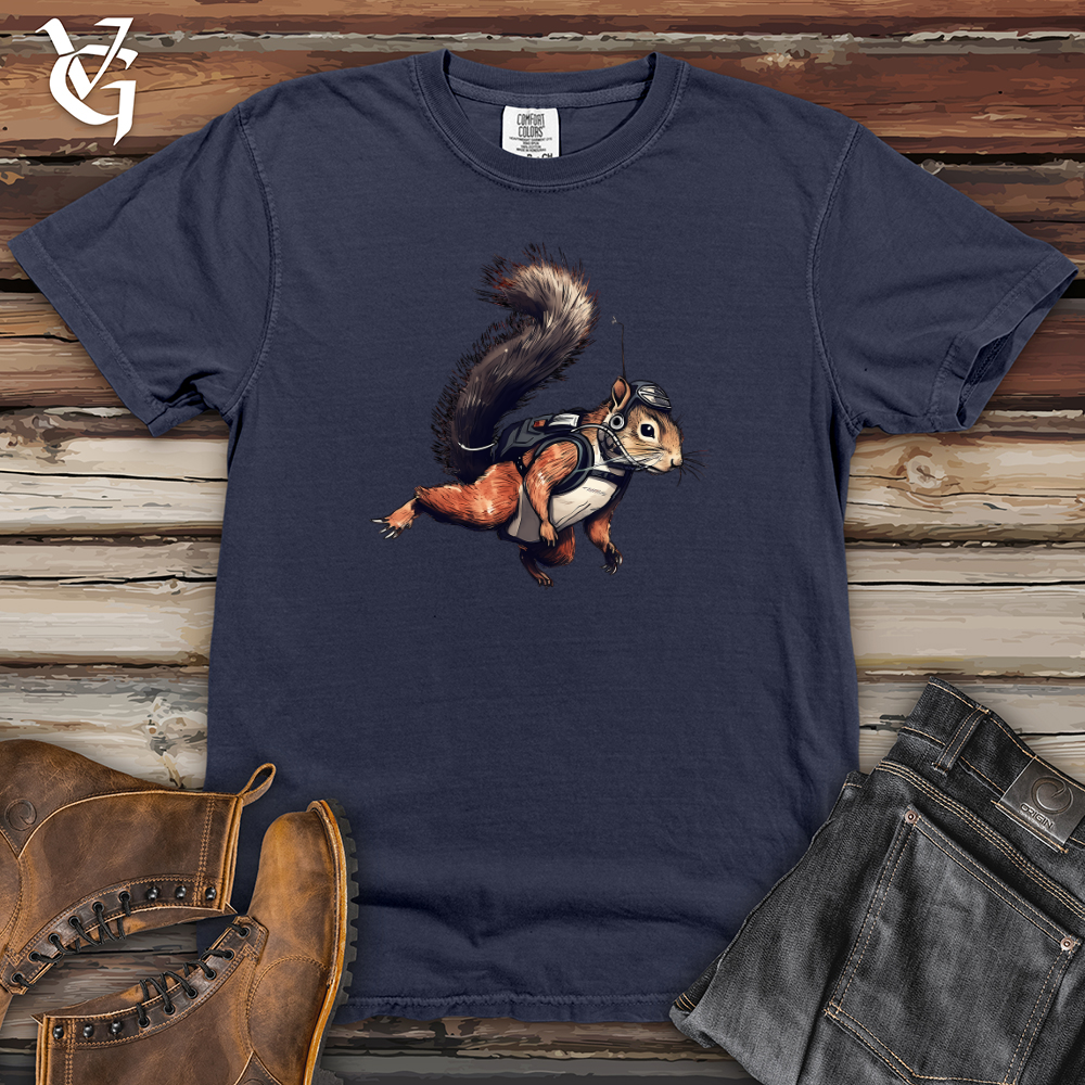 Skydiving Squirrel Heavy Cotton Comfort Colors Tee Style001