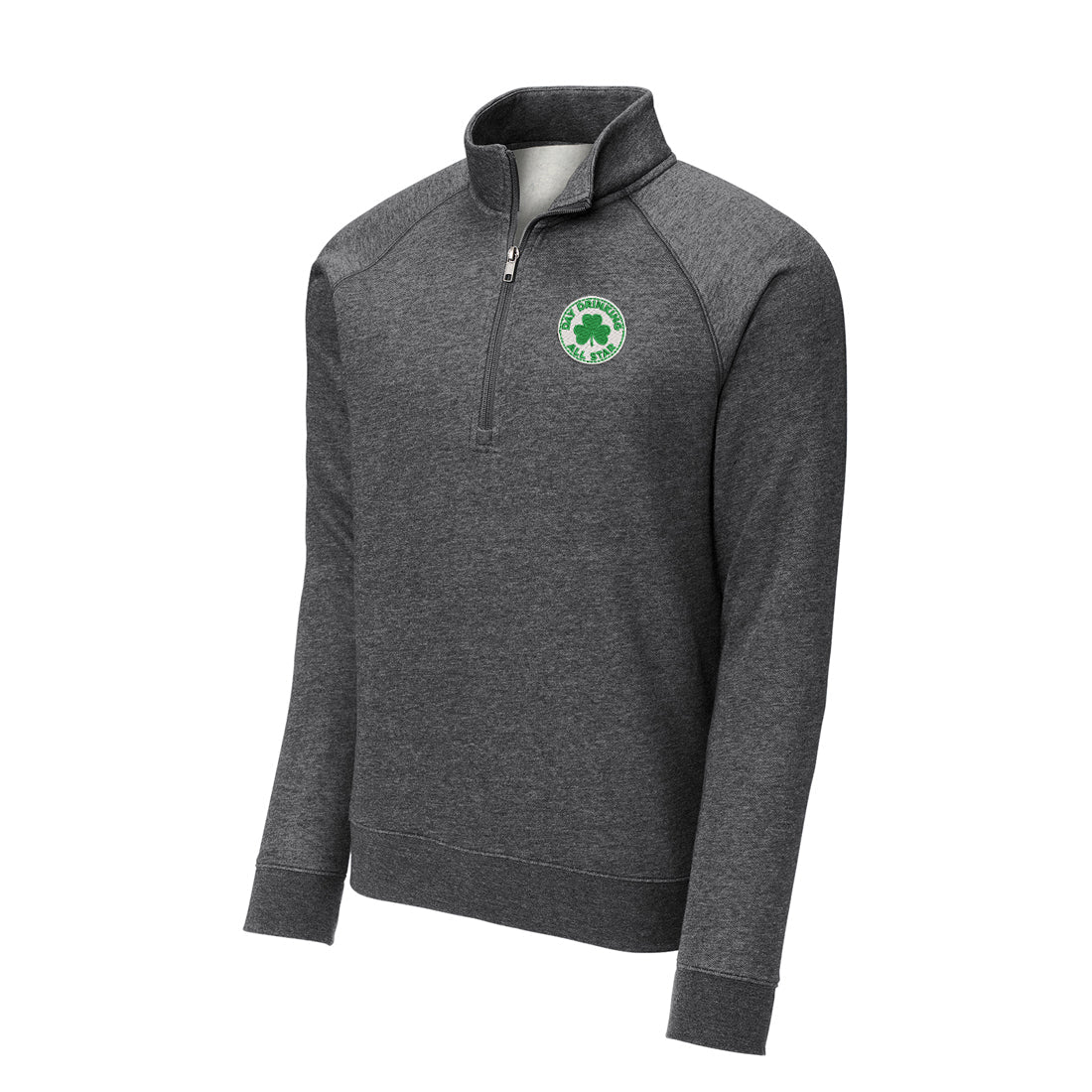 Day Drinking All Star Shamrock Fleece Quarter Zip Sweatshirt