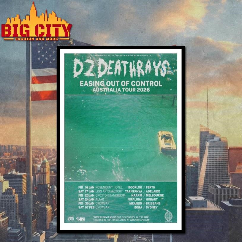 Fall Tour 2026 DZ Deathrays Poster shirt