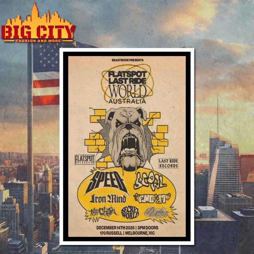 Flatspot Last Ride December 14, 2025 Melbourne, VIC Poster Shirt