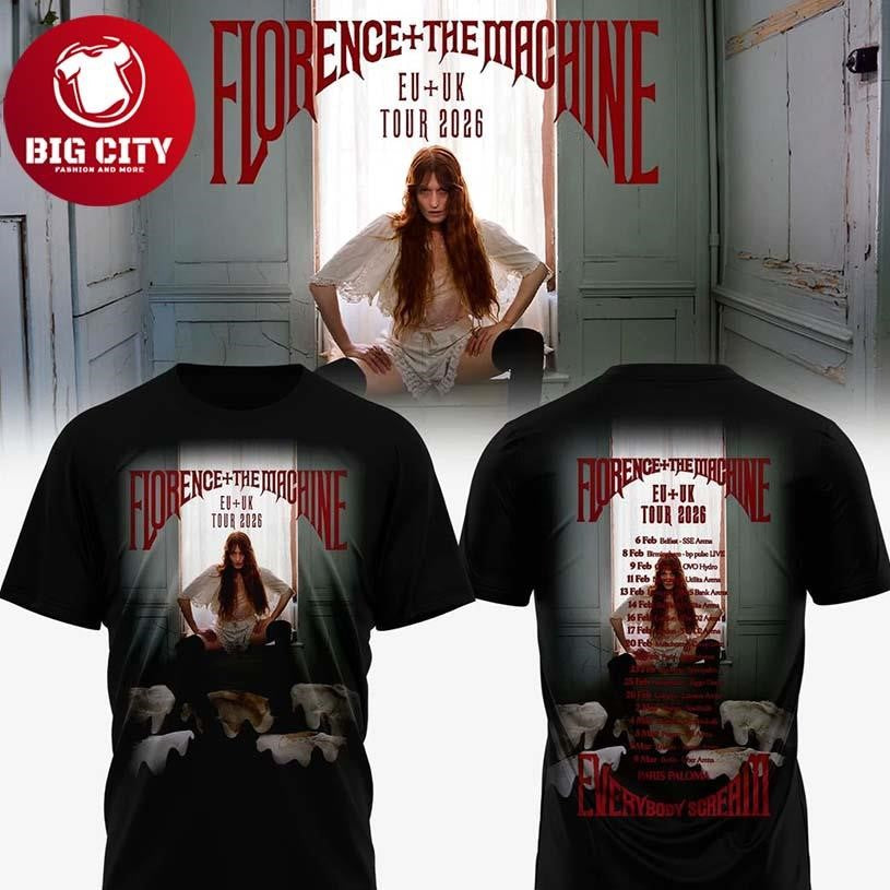 Florence and the Machine EU & UK Tour 2026 Two Sided Shirt