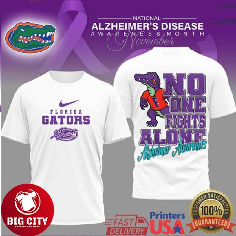 Florida Gators NCAA Alzheimer Awareness November Two Sided Shirt
