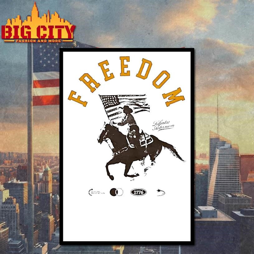 Freedom Horse Cowboy Vintage Shirt