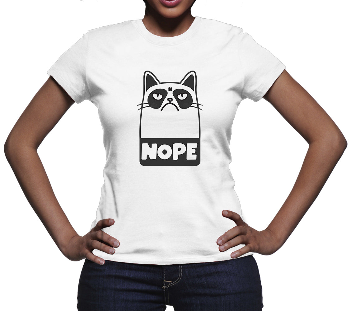 Grumpy Cat Nope Shirt Nope Cat Tshirt Grumpy Cat T Shirt Cat Nope Shirt