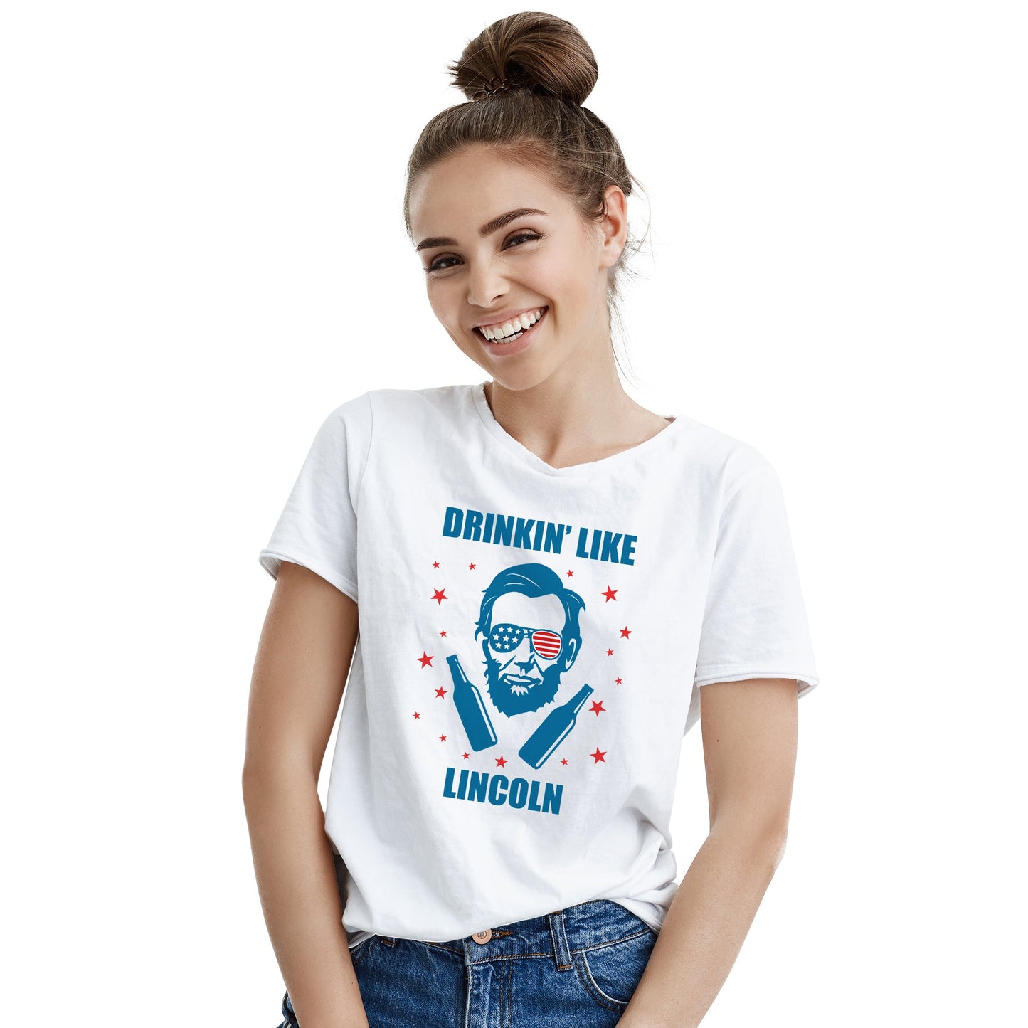 Drinkin Like Lincoln T-Shirt Abraham Lincoln Drinking Shirt Lincoln Merica Shirt