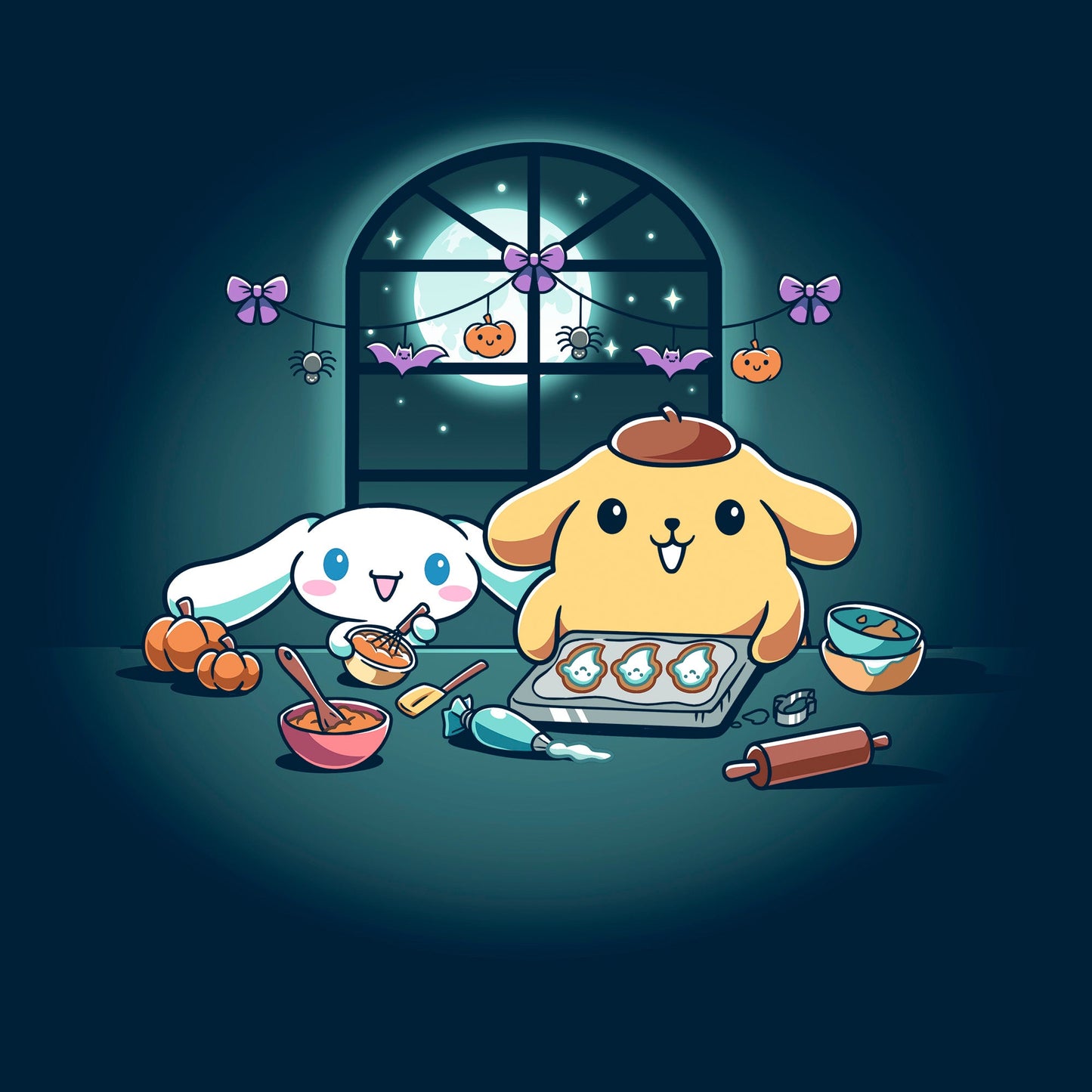 Cinnamoroll and Pompompurin's Halloween Baking