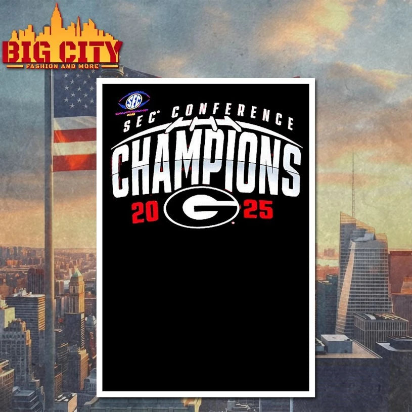Georgia Bulldogs 2025 SEC Football Champions Endzone Speed shirt