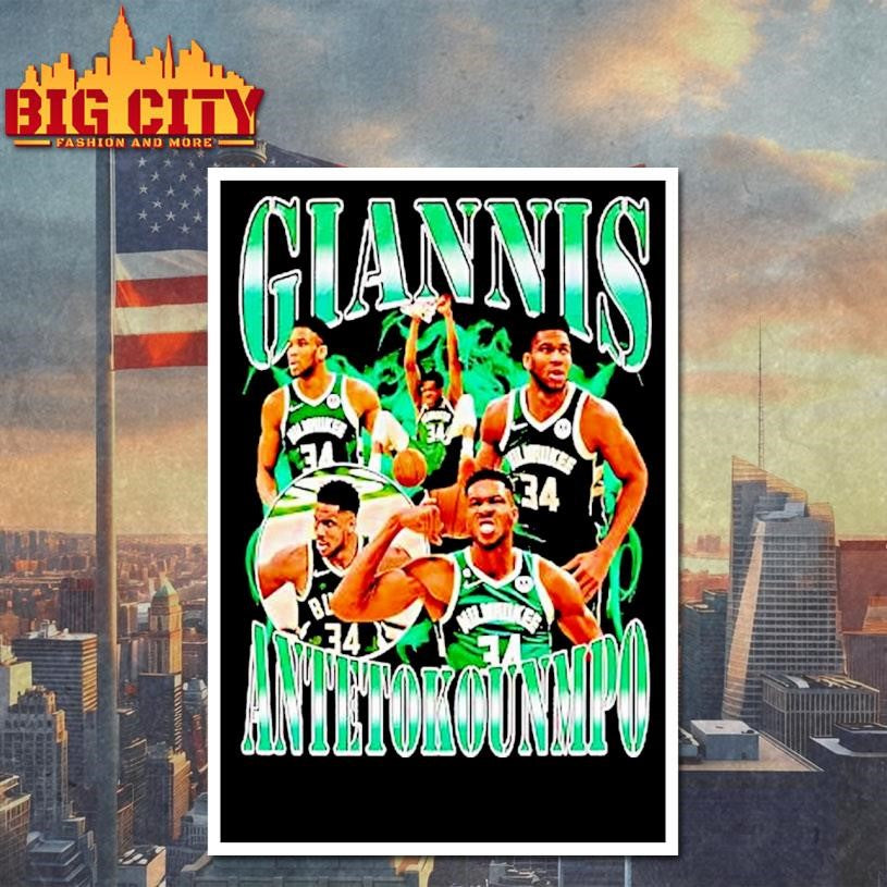 Giannis Antetokounmpo Milwaukee Bucks Graphic Shirt