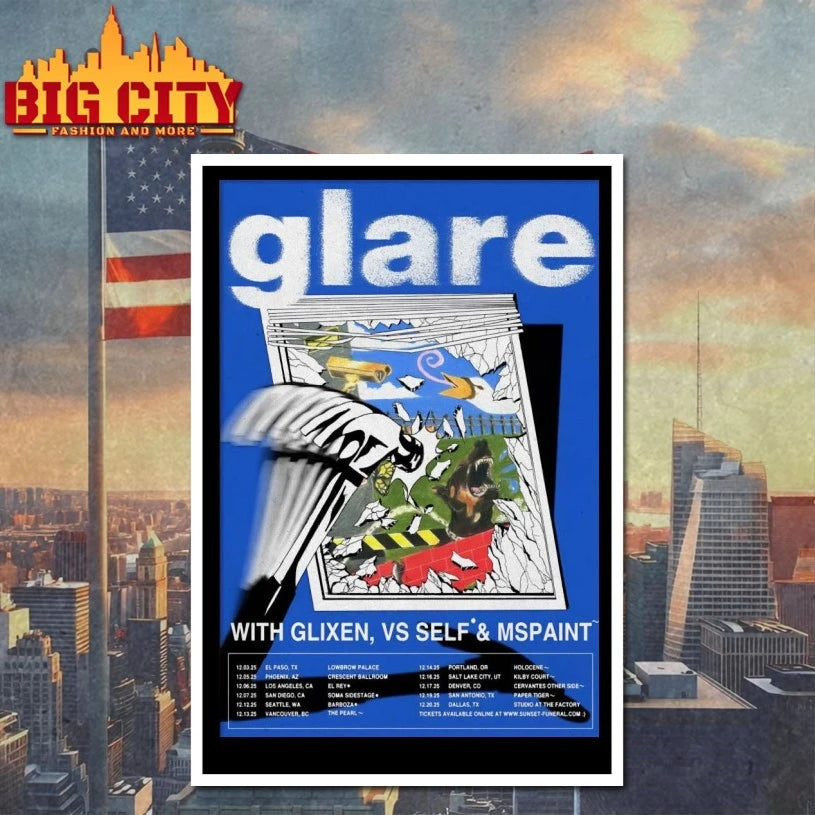 Glare West Coast Tour 2025 Poster shirt