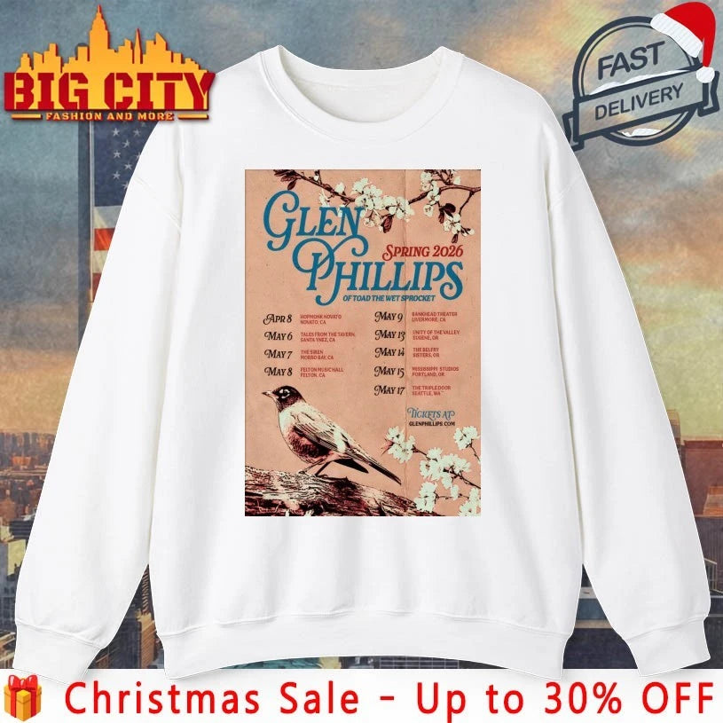 Glen Phillips Spring Tour 2026 Poster shirt
