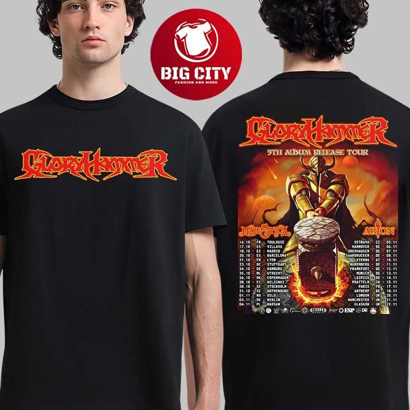 Gloryhammer 5th Album Release Tour 2026 UK And Europe Schedule Dates Two Sided Shirt
