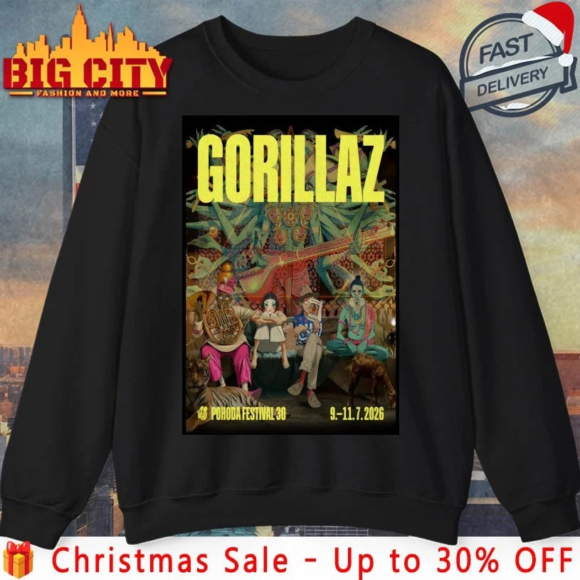 Gorillaz Trenčín Slovakia July 9-11 2026 Poster shirt