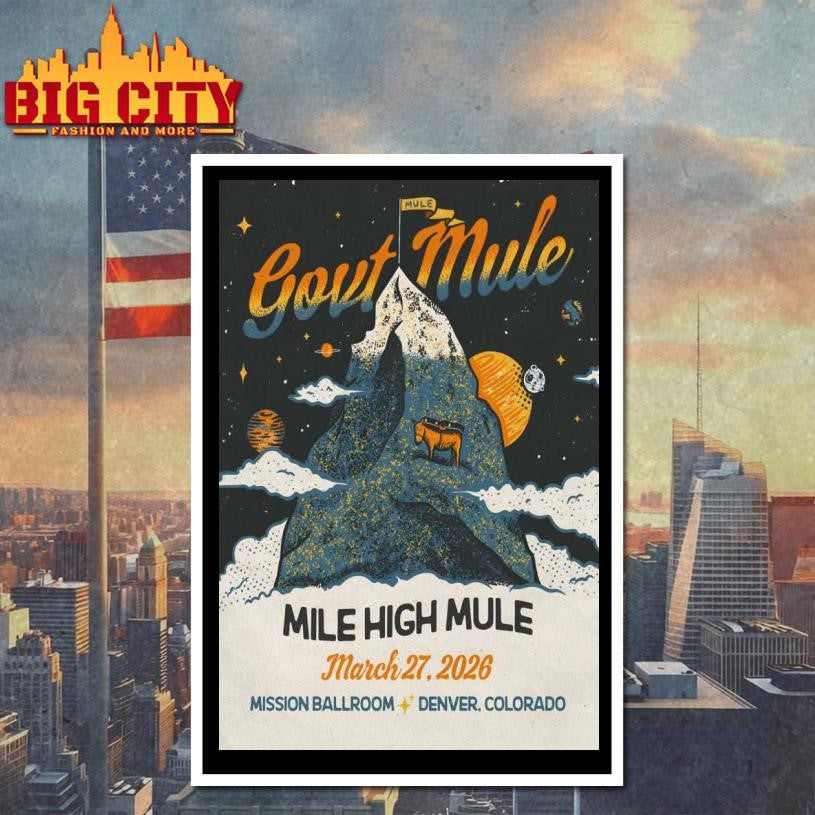 Gov’t Mule 3.27.2026 Denver CO Poster shirt