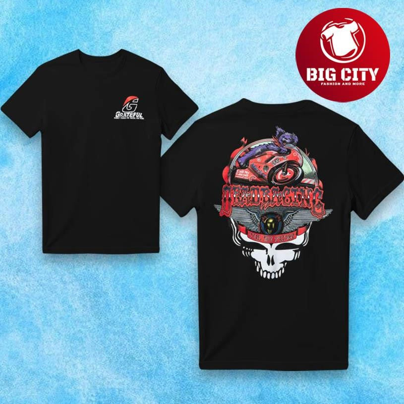 Grateful Dead Market Stealie Moto Bear 2025 Two Sided Shirt