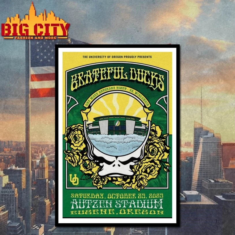 Grateful Ducks Tour Eugene, OR 2025 Poster Shirt