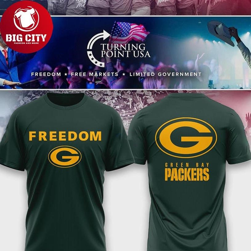 Green Bay Packers Charlie Kirk Legacy Turning Point USA 2025 Two Sided Shirt
