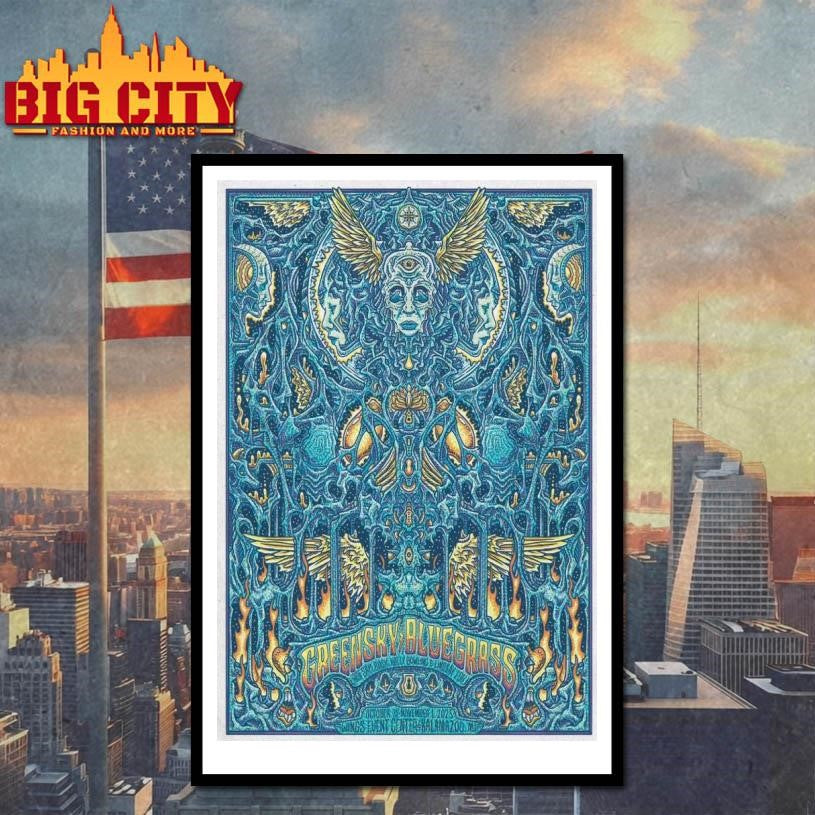 Greensky Bluegrass Oct 31 2025 Kalamazoo Halloween Show Poster Shirt
