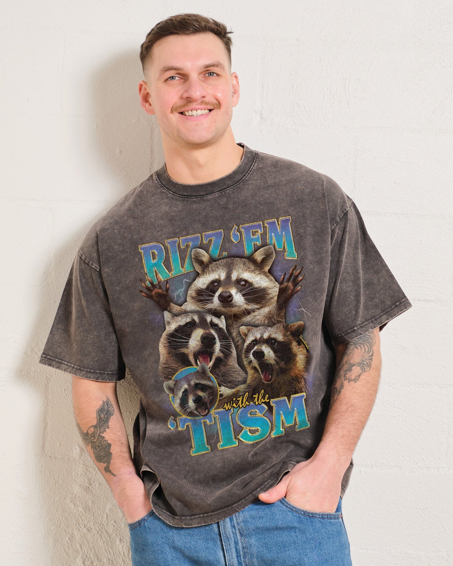 Rizz 'Em With the 'Tism Oversized Tee