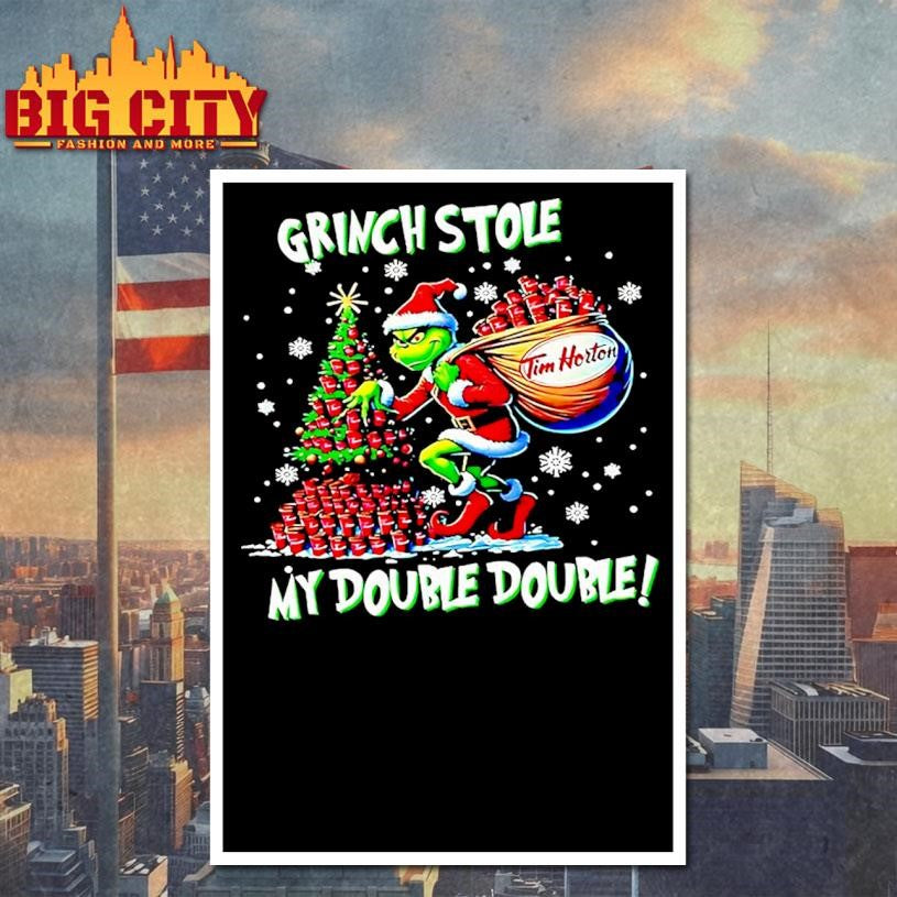 Grinch Stole My Double Double Christmas Shirt