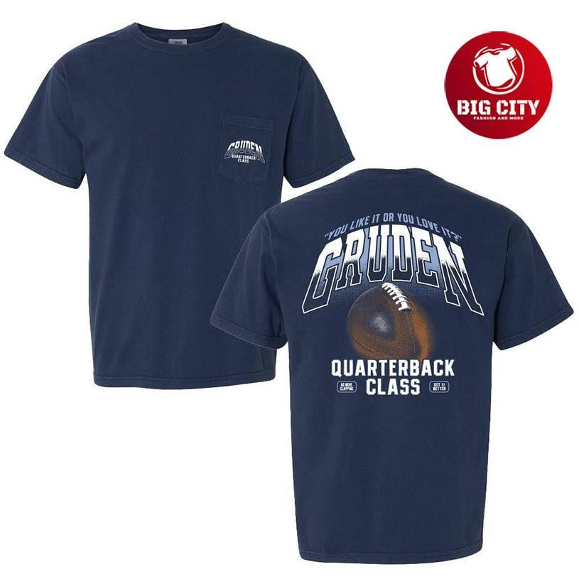 Gruden QB Class Pocket Two Sided Shirt