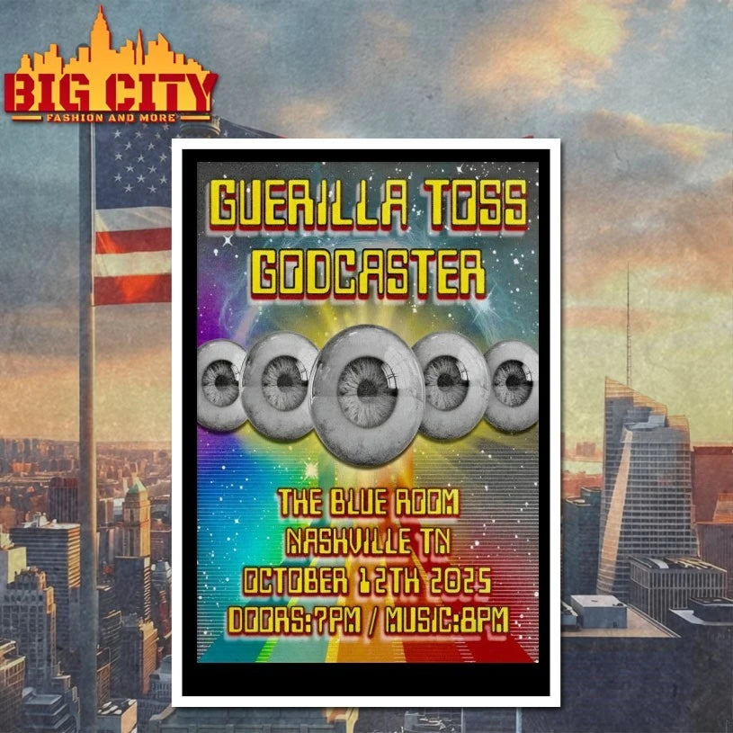 Guerilla Toss Oct 12 2025 The Blue Room Event Poster Shirt