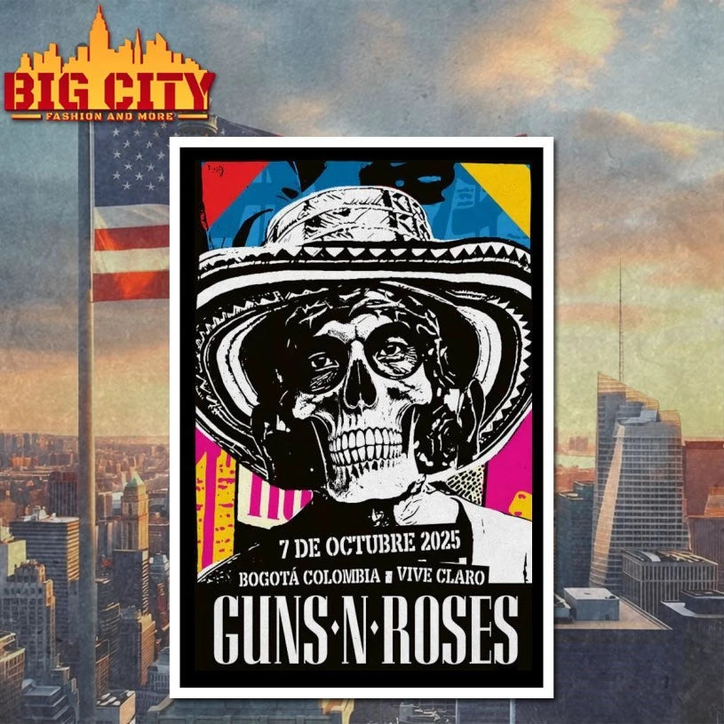 Guns N’ Roses 10.7.2025 Bogotá Colombia Poster shirt