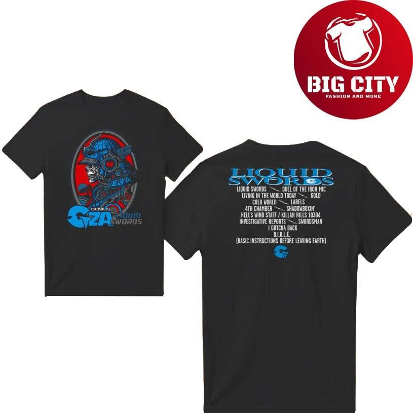 Gza 30th Anniversary Liquid Swords Samurai 2025 Two Sided Shirt
