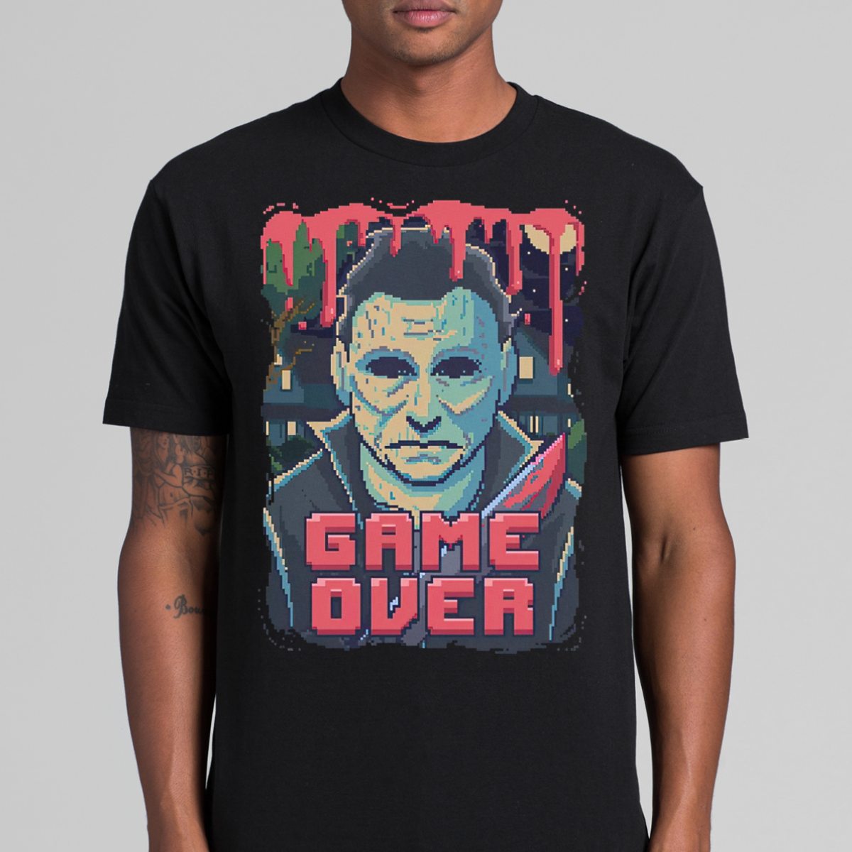 Halloween Michael Myers V7 T-shirt Horror Movie Tee