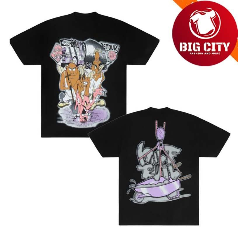 Halfevilco Angels At Work Two Sided Shirt