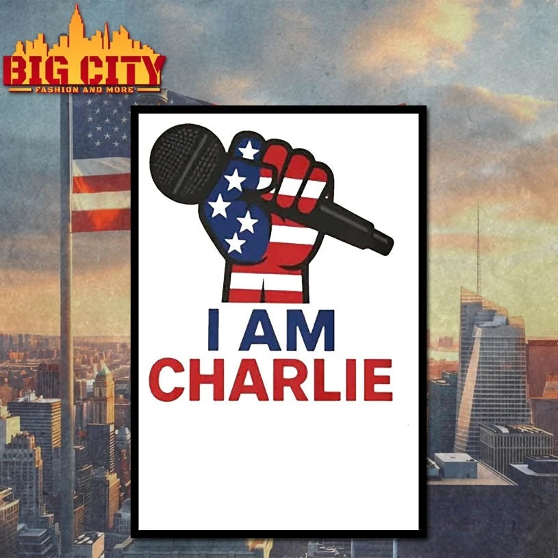 Hand and Mic Charlie Kirk I am Charlie shirt