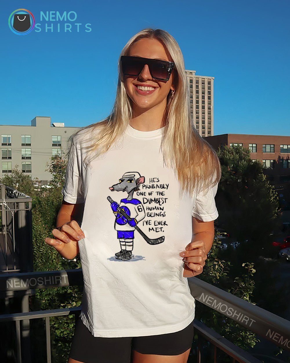 He’s probably one of the dumbest human beings Buffalo Sabres rat shirt