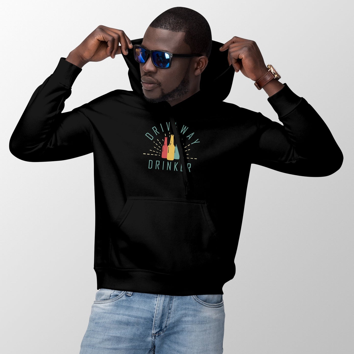 Driveway Drinker Hoodie Social Distancing Drinking Hoodie Funny Quarantine Hoodies