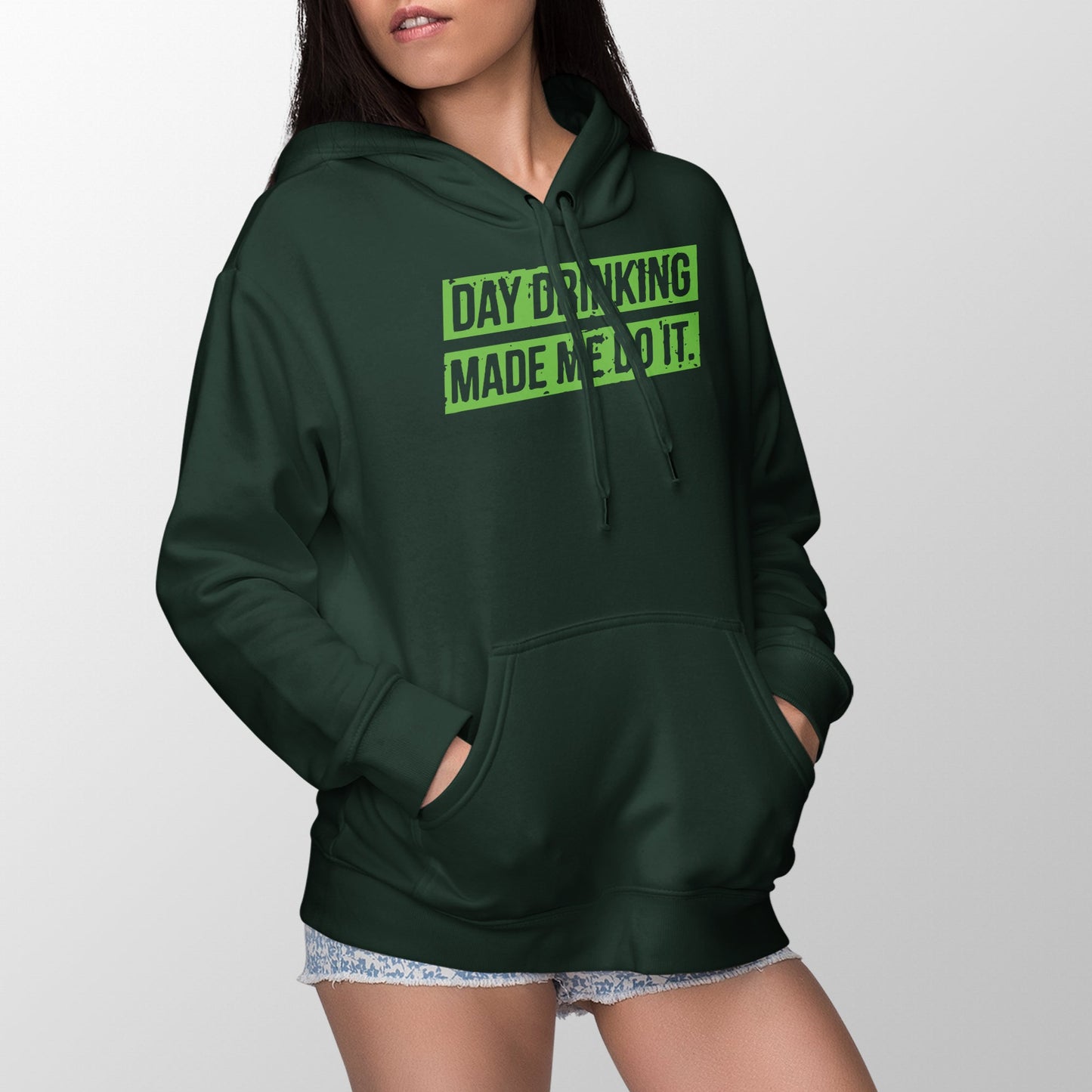 Day Drinking Made Me Do It Day Drinking Hoodie St Patricks Day Drinking Hoodie