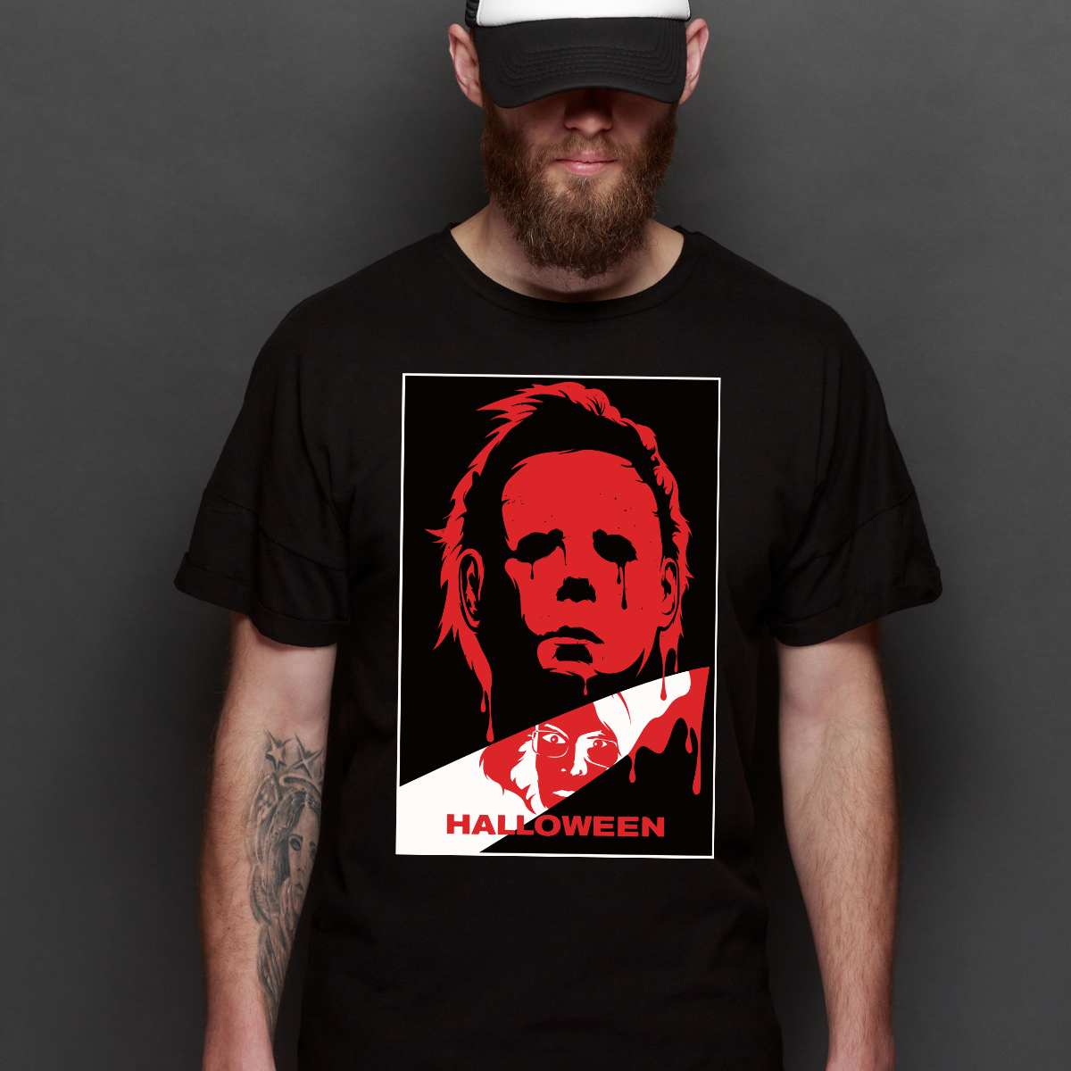 Friday the 13th V5 Horror movies T-Shirt Cotton Block Tee