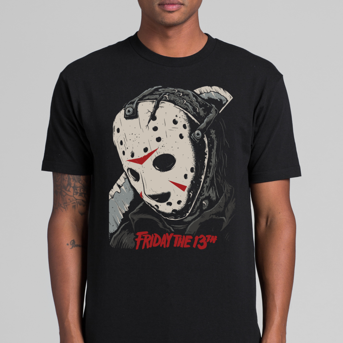 Friday the 13th V2 Horror movies T-Shirt Cotton Block Tee